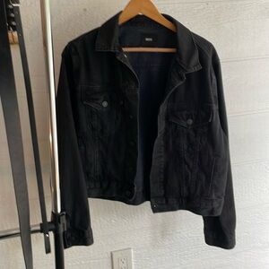 Women’s BDG Black Jean Jacket size medium RN# 66170